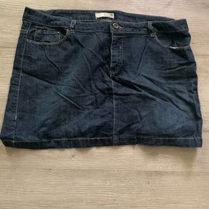 Jean skirt a little bit wrinkled but an iron can fix that